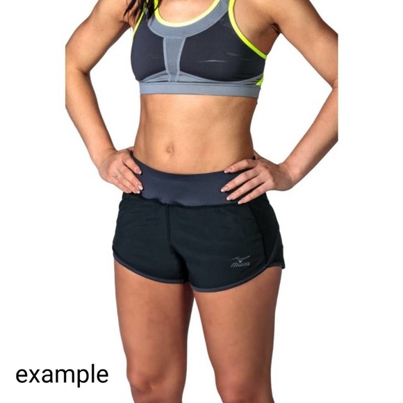 Mizuno Dynamic Elite 9 Cover Up Shorts X Small Pink Gray - Picture 2 of 8